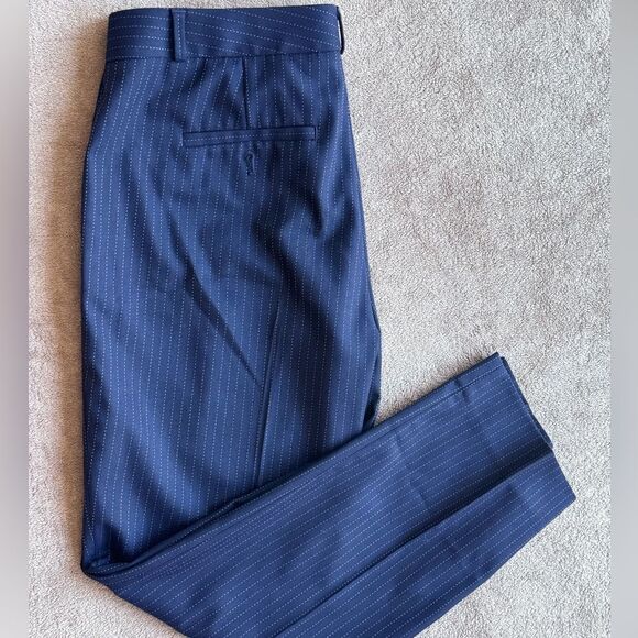 Banana Republic Blue Pinstripe Pants - Picture 3 of 3